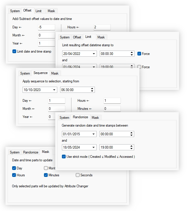 Modification des dates